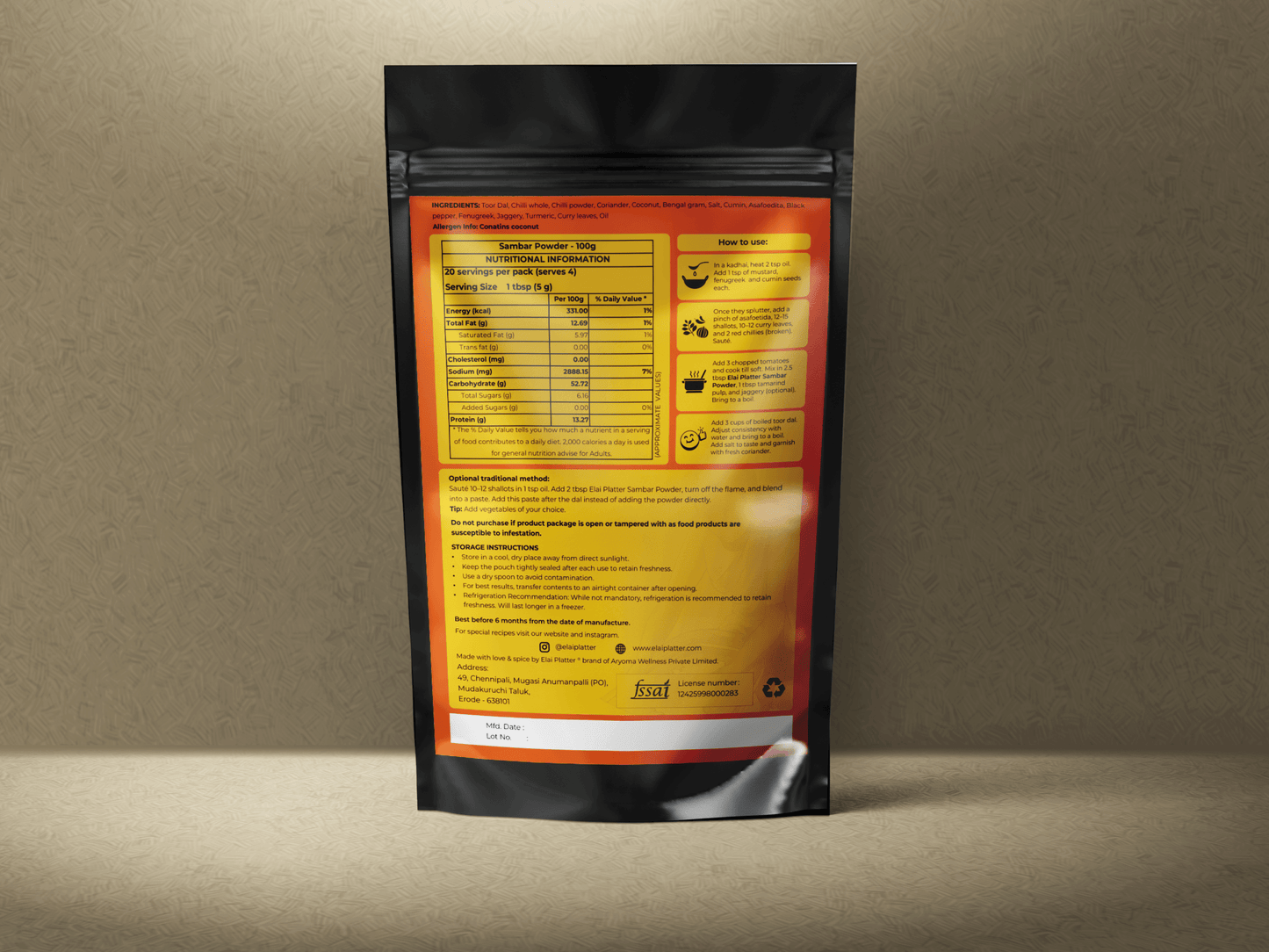 Sambar Powder